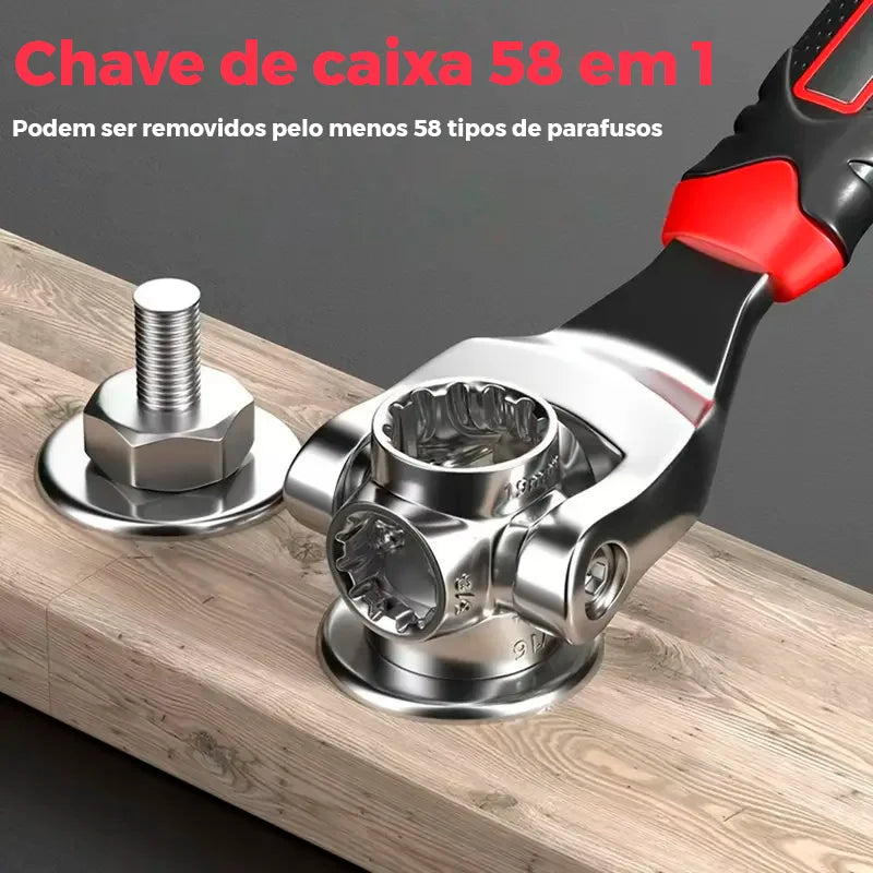 [Leve 5 Pague 3] Kit Chave Torx Mundial Aço + BRINDE: Martelo Multifuncional 7 em 1