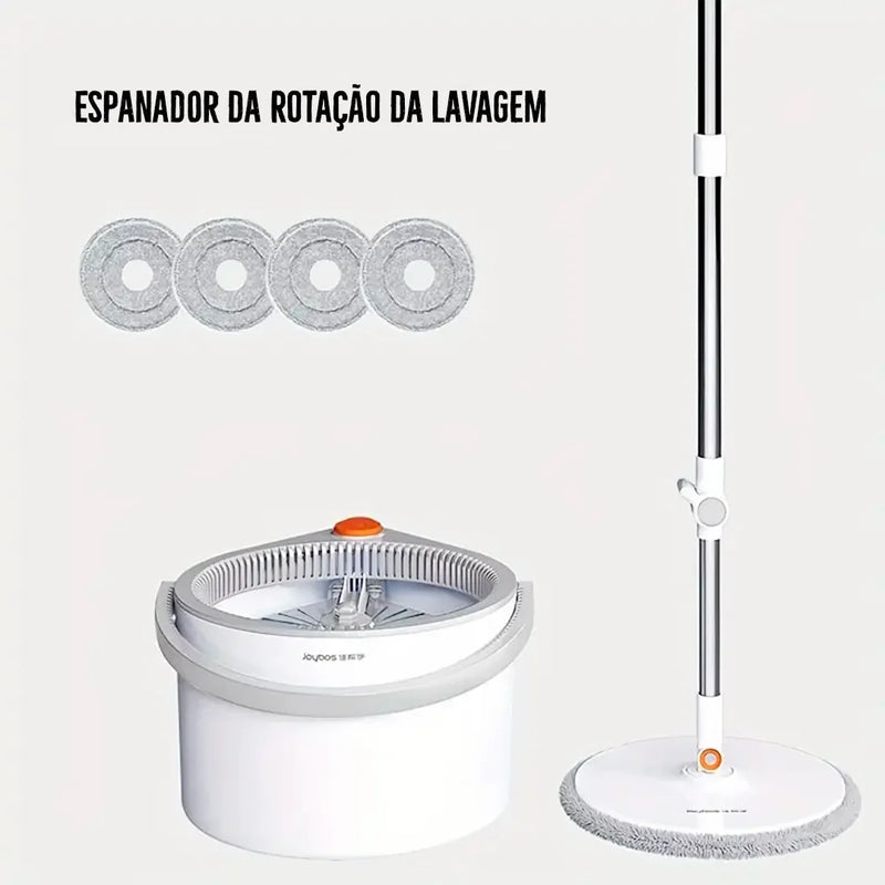 [Leve 3 Pague 1] Mop de Limpeza Giratório 360° LimpMax + BRINDE: Kit de Limpeza