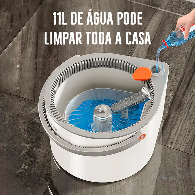 [Leve 3 Pague 1] Mop de Limpeza Giratório 360° LimpMax + BRINDE: Kit de Limpeza